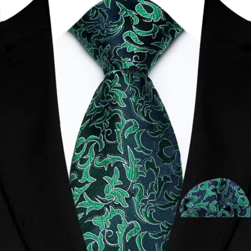 Men's Necktie with Handkerchief
